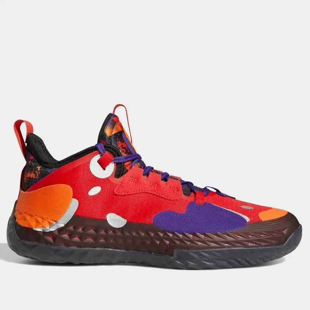 Adidas Harden Vol. 5 Futurenatura G55811 Red / Multi-Color Men's Size 8 - Picture 2 of 7